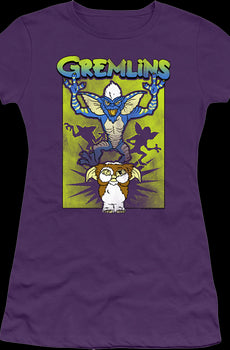 Ladies Purple Gizmo's Nightmare Gremlins Shirt