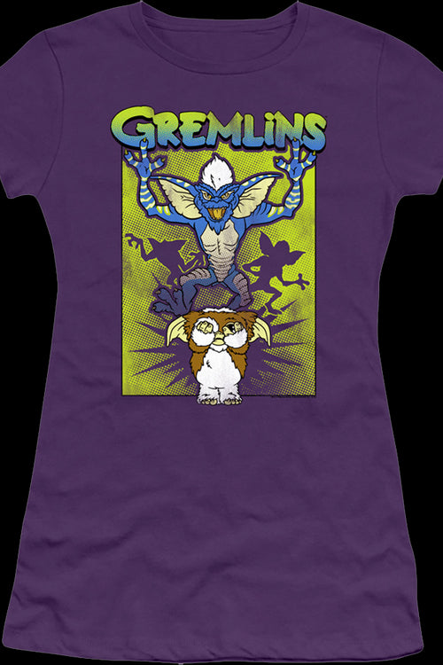 Ladies Purple Gizmo's Nightmare Gremlins Shirtmain product image