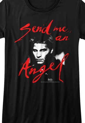 Womens Send Me An Angel Buffy The Vampire Slayer Shirt