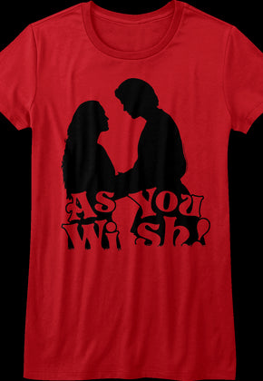 Womens Silhouette As You Wish Princess Bride Shirt