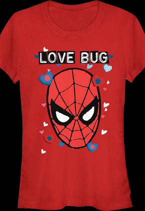 Ladies Spider-Man Love Bug Marvel Comics Shirt