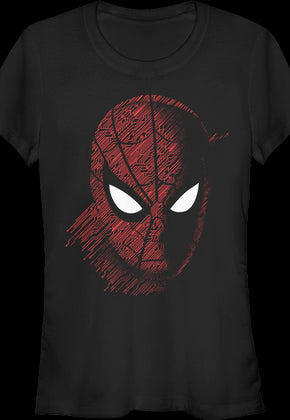 Ladies Tech Portrait Spider-Man Shirt
