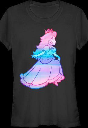 Ladies Watercolor Princess Peach Super Mario Bros. Shirt