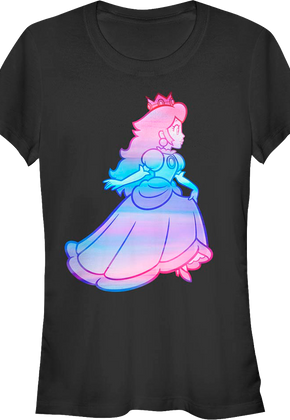 Ladies Watercolor Princess Peach Super Mario Bros. Shirt