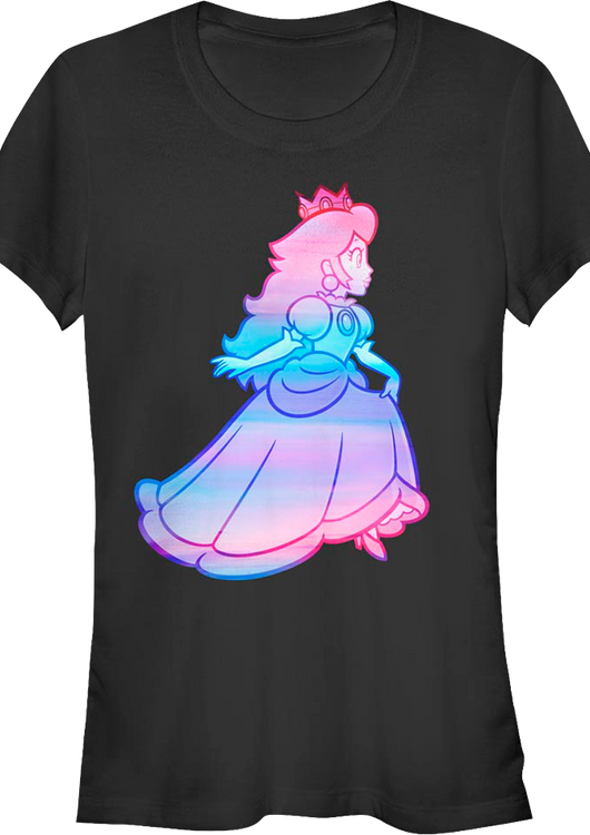 Ladies Watercolor Princess Peach Super Mario Bros. Shirt - main product image