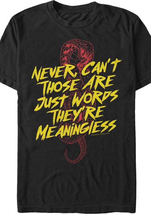 Just Words Cobra Kai T-Shirt - main product image