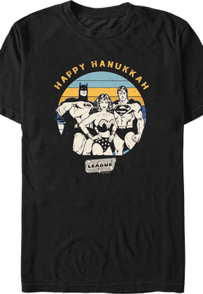 Justice League Happy Hanukkah DC Comics T-Shirt