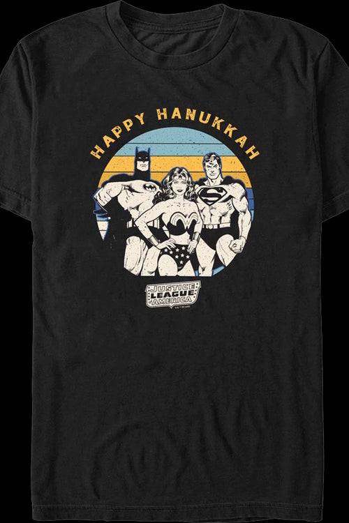 Justice League Happy Hanukkah DC Comics T-Shirtmain product image