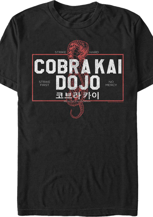 Kanji Text Cobra Kai T-Shirt - main product image