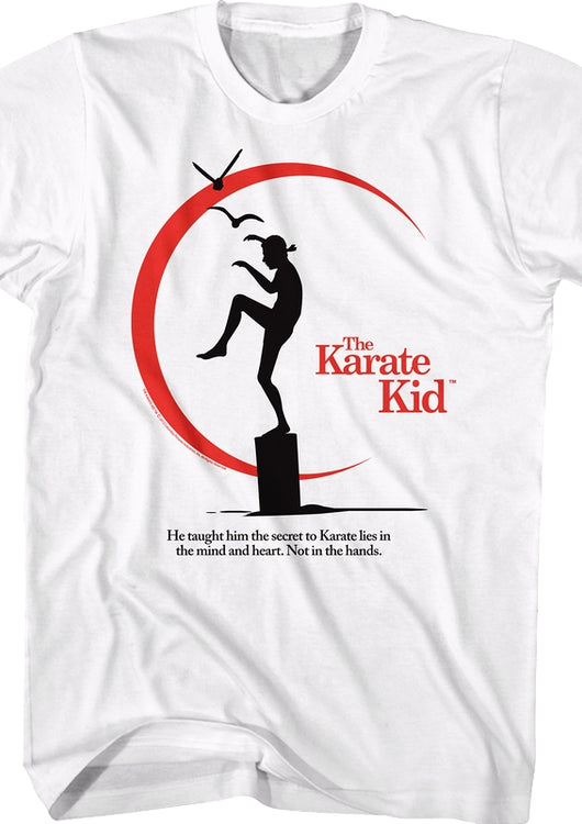 Karate Kid Crane Kick Silhouette T-Shirt - main product image