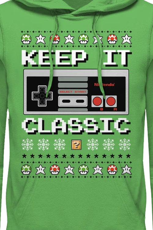 Keep It Classic Nintendo Christmas Hoodiemain product image