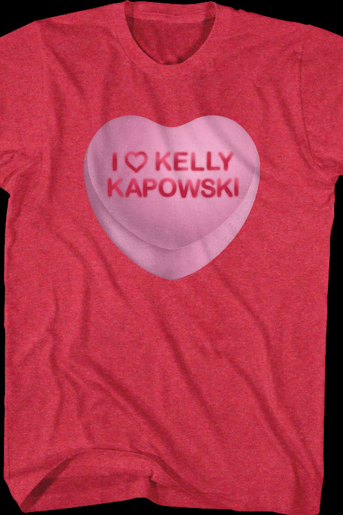 Kelly Kapowski Candy Heart Saved By The Bell T-Shirtmain product image