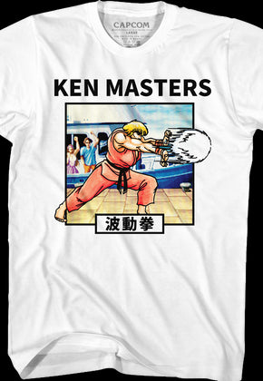 Ken Masters Hadoken Street Fighter T-Shirt