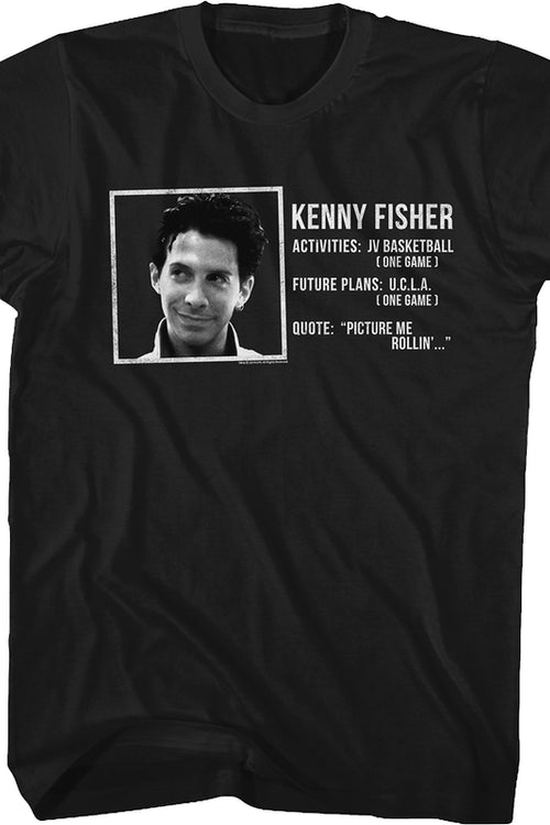 Kenny Fisher Yearbook Picture Can't Hardly Wait T-Shirtmain product image