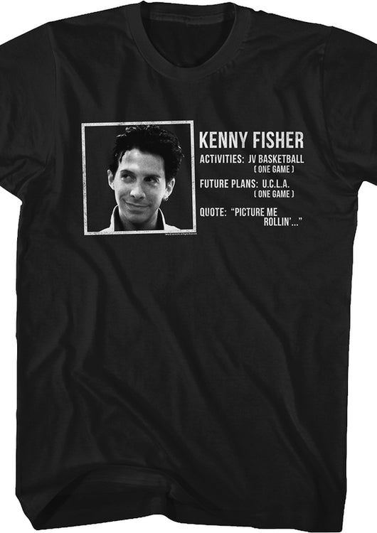 Kenny Fisher Yearbook Picture Can't Hardly Wait T-Shirt - main product image