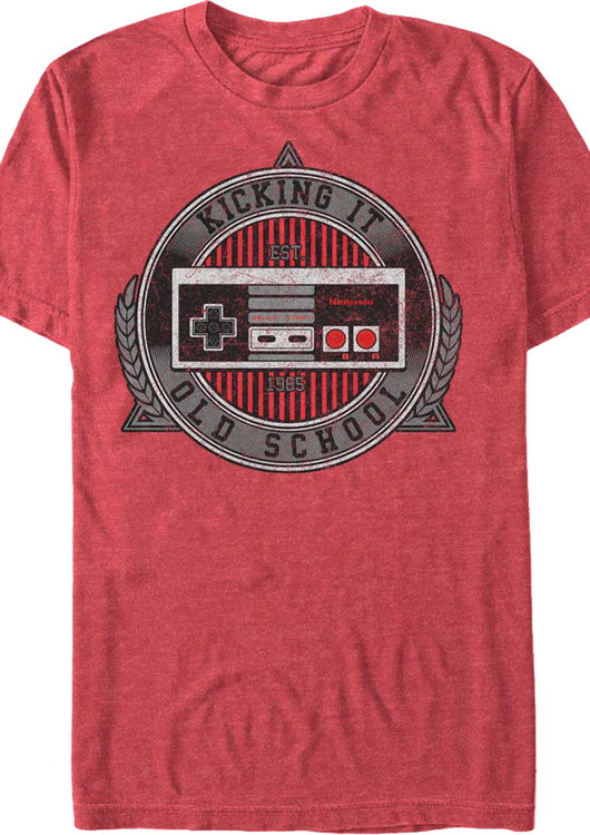 Kicking It Old School Nintendo Controller T-Shirt - main product image