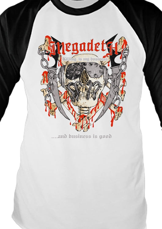 Killing Megadeth Raglan Baseball Shirt - main product image