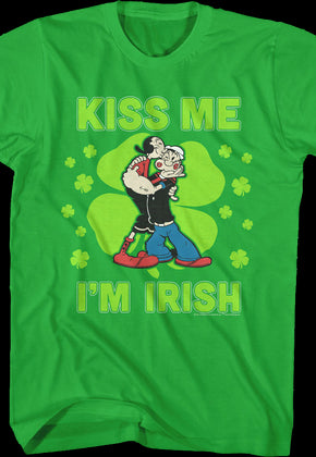 Kiss Me I'm Irish Popeye T-Shirt