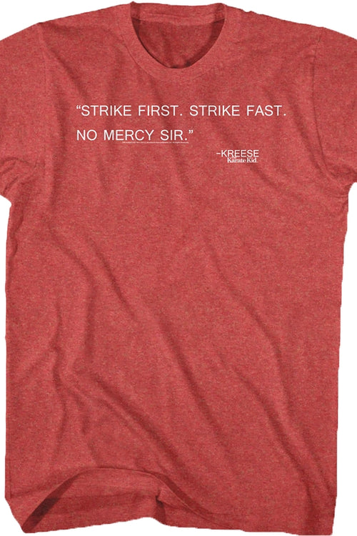 Kreese Quote Karate Kid T-Shirtmain product image