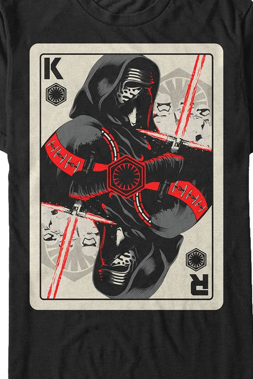 Kylo Ren Playing Card Star Wars T-Shirtmain product image