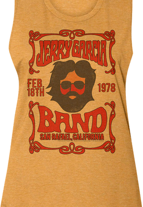Ladies 1978 Jerry Garcia Muscle Tank Top