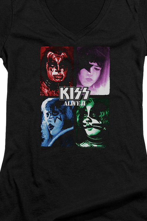 Ladies Alive II KISS V-Neck Shirtmain product image