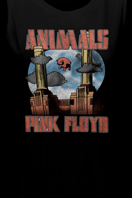 Ladies Animals Pink Floyd Muscle Tank Topmain product image