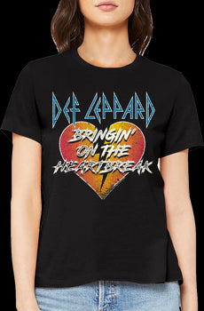 Womens Bringin' On The Heartbreak Def Leppard Shirt