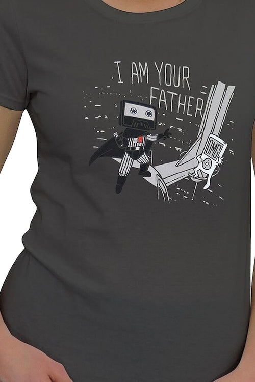 Ladies Cassette Vader I Am Your Father Star Wars Shirtmain product image