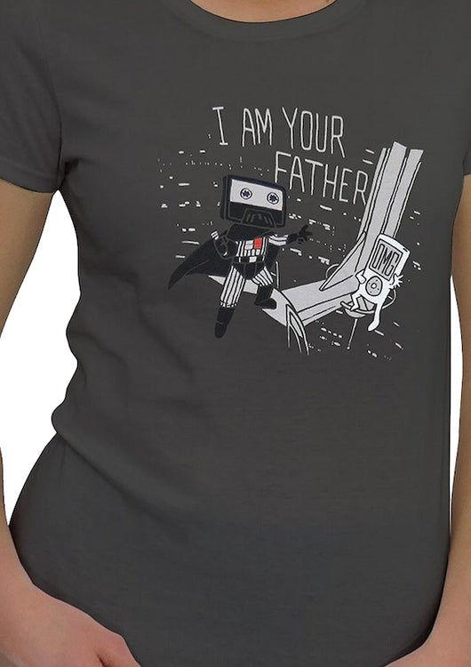 Ladies Cassette Vader I Am Your Father Star Wars Shirt - main product image