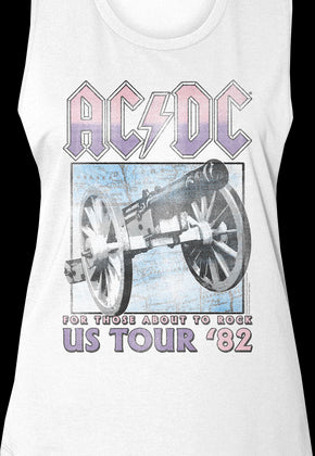 Ladies For Those About To Rock US Tour '82 ACDC Muscle Tank Top