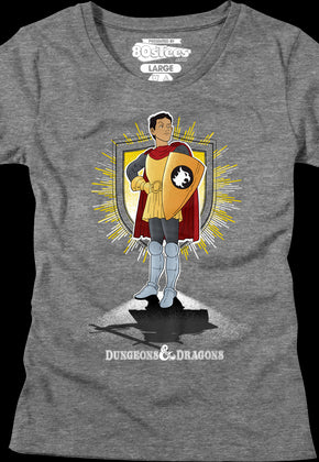 Womens Gray Eric the Cavalier Dungeons & Dragons Shirt