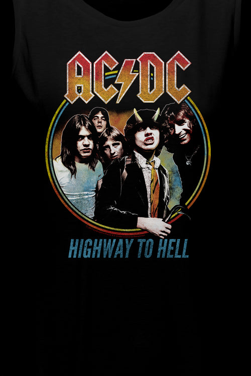 Ladies Highway To Hell ACDC Muscle Tank Topmain product image