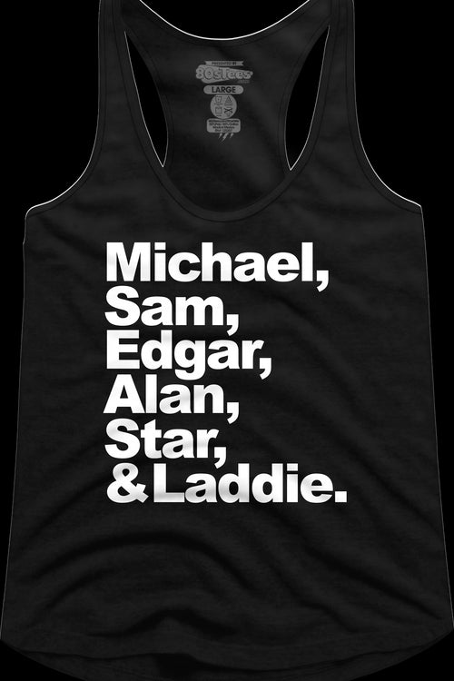 Ladies Human Names Lost Boys Racerback Tank Topmain product image