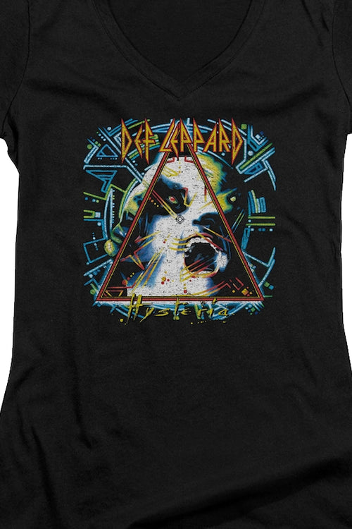 Ladies Hysteria Def Leppard V-Neck Shirtmain product image