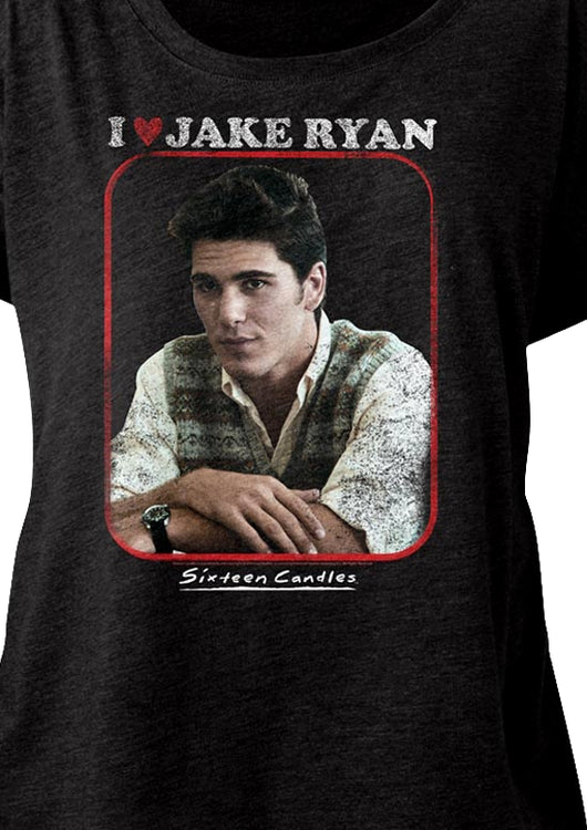 Ladies I Love Jake Ryan Sixteen Candles Dolman Shirt - main product image