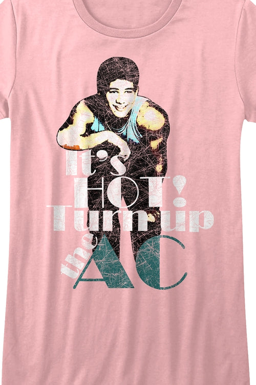 Ladies It's Hot Turn Up The AC Saved By The Bell Shirtmain product image
