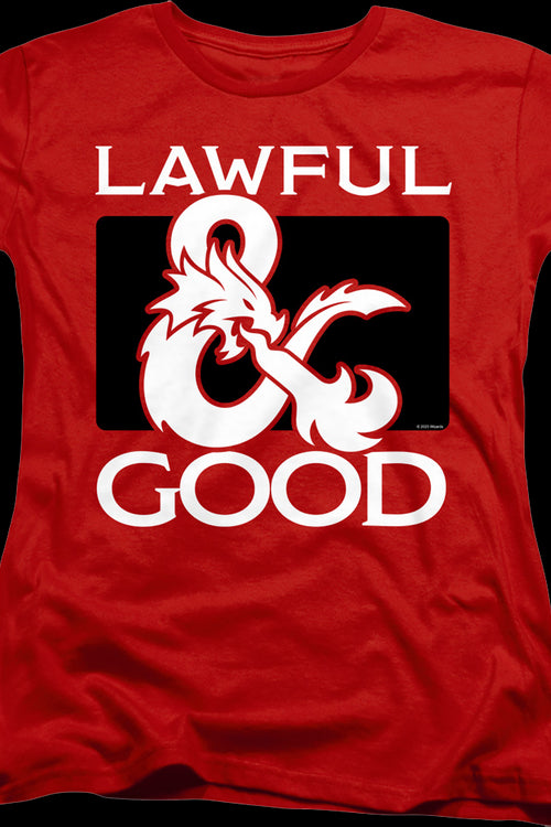 Womens Lawful Good Dungeons & Dragons Shirtmain product image