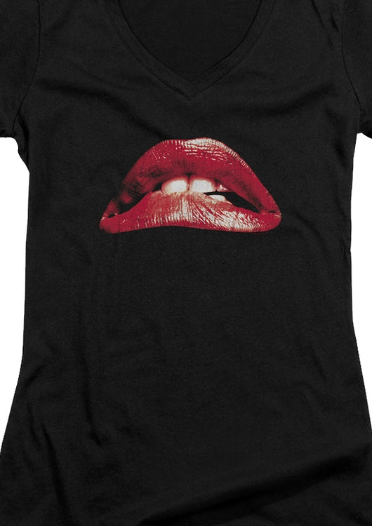 Ladies Lips Rocky Horror Picture Show V-Neck Shirt - main product image
