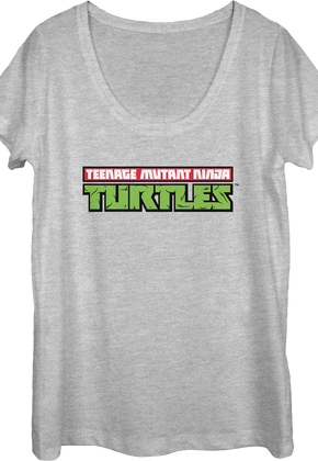Ladies Logo Teenage Mutant Ninja Turtles Scoopneck Shirt