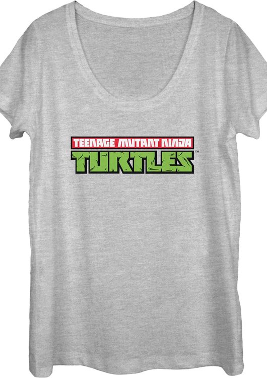 Ladies Logo Teenage Mutant Ninja Turtles Scoopneck Shirt - main product image