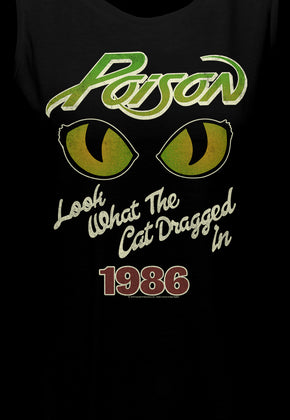 Ladies Look What The Cat Dragged In Poison Muscle Tank Top