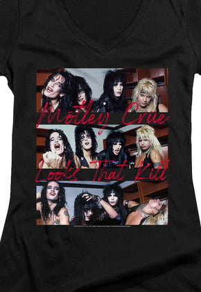 Ladies Looks That Kill Motley Crue V-Neck Shirt