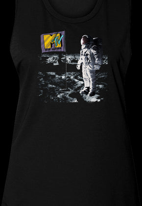 Ladies Moon Landing MTV Muscle Tank Top