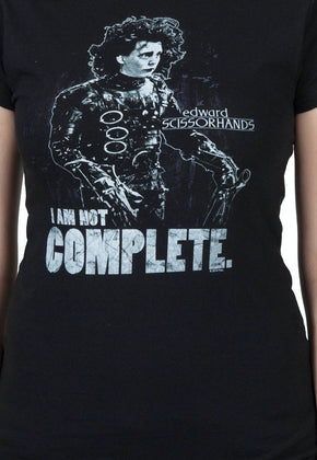Ladies Not Complete Edward Scissorhands Shirt