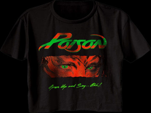 Ladies Open Up and Say Ahh Poison Crop Topmain product image