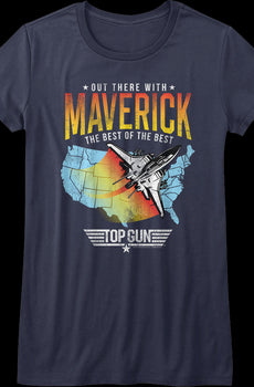 Womens Out There With Maverick Top Gun Shirt