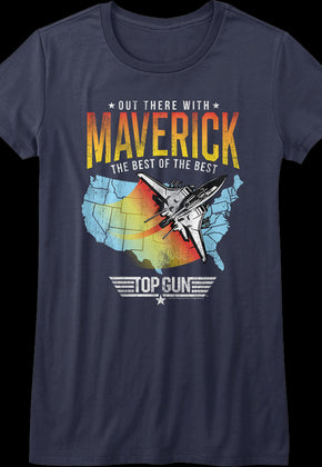 Womens Out There With Maverick Top Gun Shirt