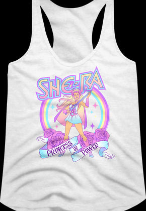 Ladies Rainbow She-Ra Masters of the Universe Racerback Tank Top