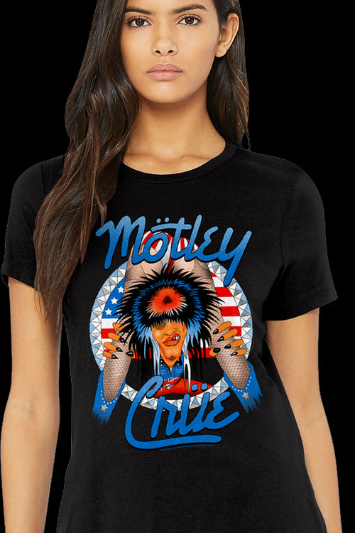 Womens Red White and Crue Allister Fiend Motley Crue Shirtmain product image